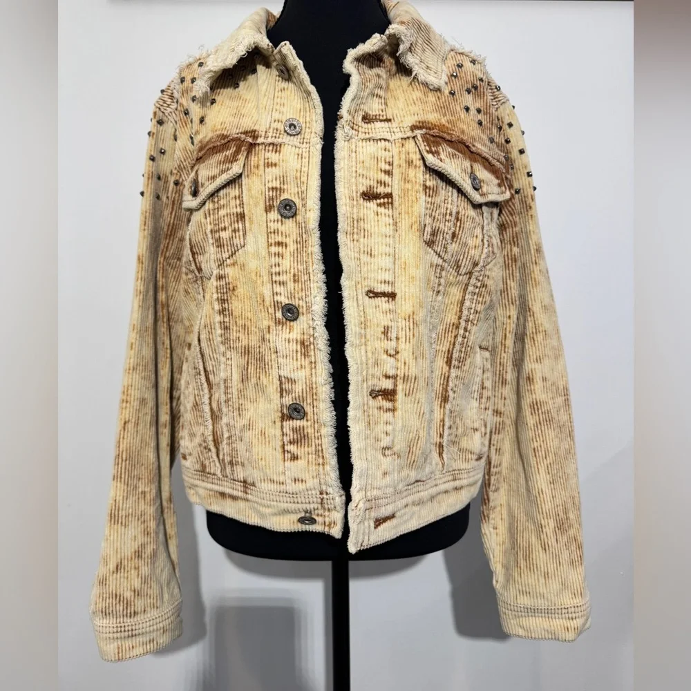 POL Studded Distressed Corduroy Jacket – Size Small - Picture 10 of 16